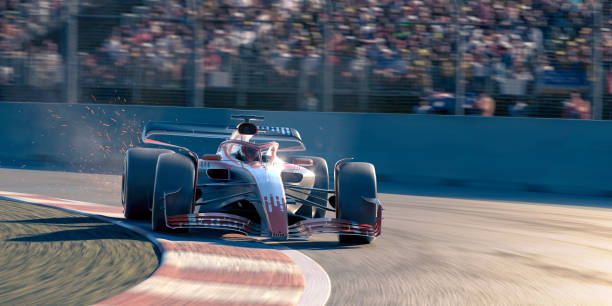 istock Racing Car Cornering At High Speed 2154272499