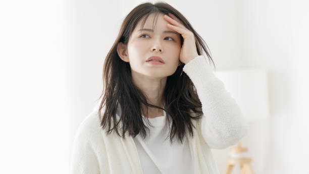 istock A sluggish woman who is not feeling well 2154272566