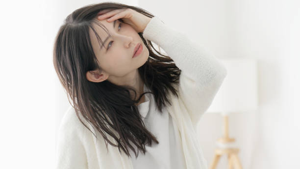 istock A sluggish woman who is not feeling well 2154272569