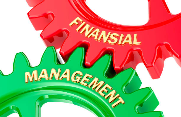 istock Financial Management concept with colored gearwheels. 3D rendering 2154276796