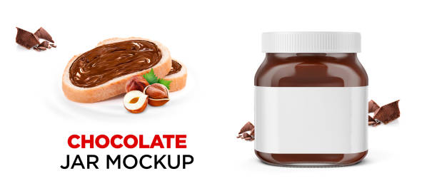 Advertising Banner Template for Jar Chocolate