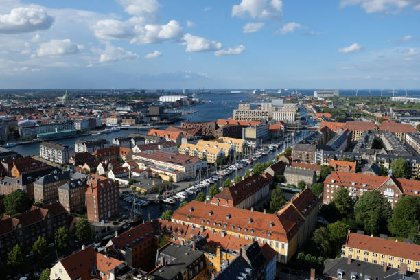 istock Copenhagen city Denmark aerial view 2154304456