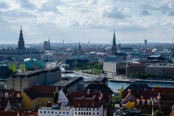 istock Copenhagen city Denmark aerial view 2154304486