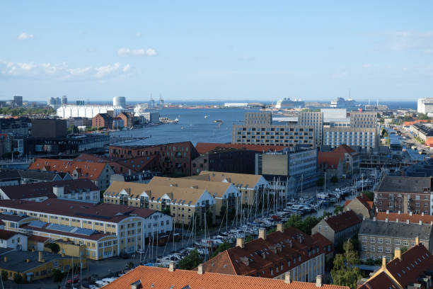 istock Copenhagen city Denmark aerial view 2154304633