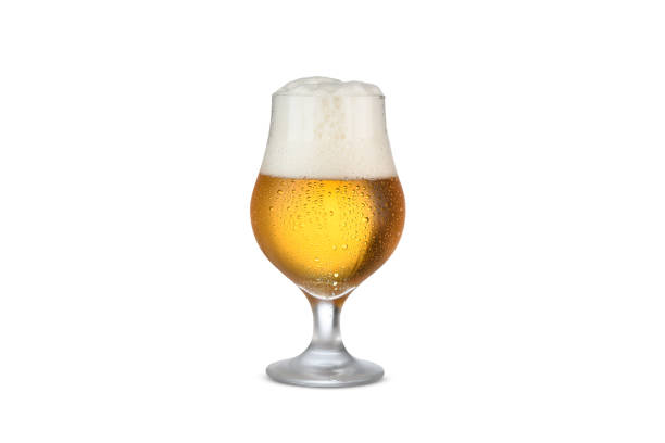 istock a beer glass with beer heads, dublin glass 2154310281