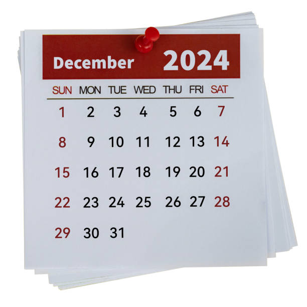 istock 2024 December calendar on white background 2154316580