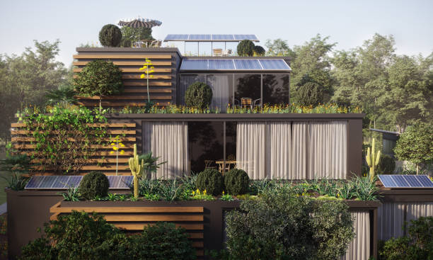 istock Sustainable building close-up in the forest 2154316970