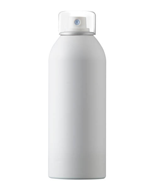 istock Blank packaging white roll-on bottle for deodorant product design mock-up on white background, Blank white aluminum spray can 2154325405
