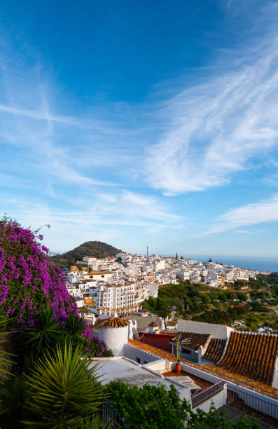Rooftop view on the old Spanish town - Frigiliana