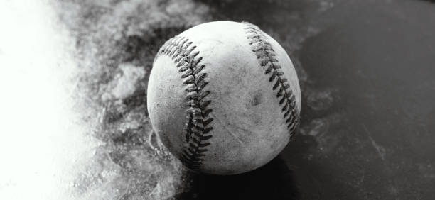 istock used old baseball ball for sport background. 2154330194