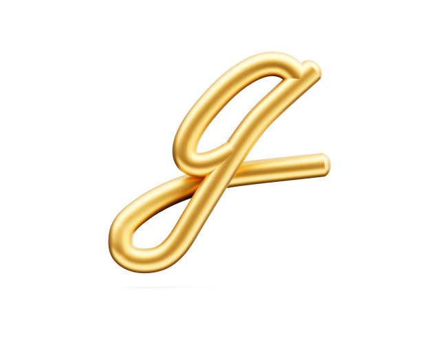 istock 3d Golden Shiny Small Letter g Alphabet g Rounded Inflatable Font White Background 3d Illustration 2154343519