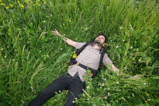 istock Relaxed man spending time outdoors. 2154347654