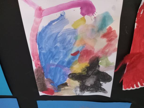 istock Kids finger painting 2154347689
