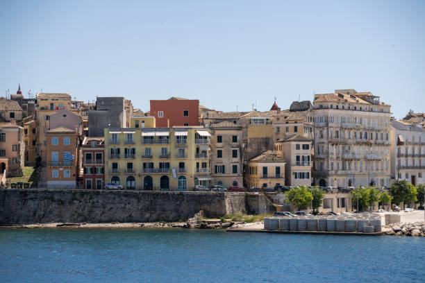 Aerial view of Corfu island