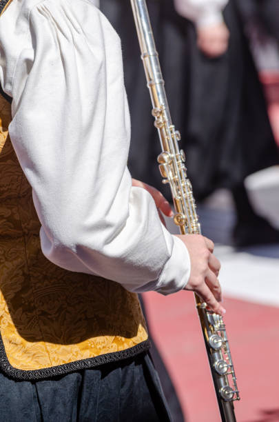 istock musician playing a transverse flute at a musical event 2154351740