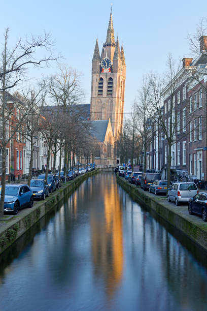 istock Canal and Old Church - Delft - Netherlands 2154365070