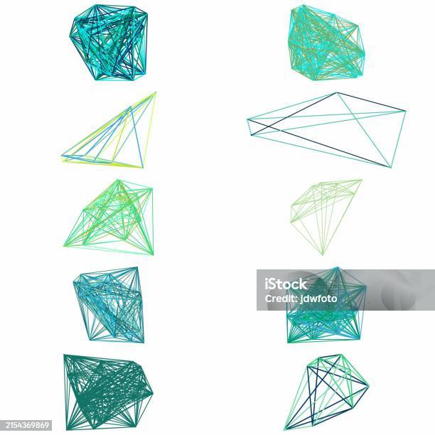 Node Network Design Element Set Stock Illustration - Download Image Now ...