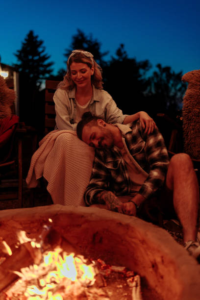 istock A man resting his head on his girlfriend's lap 2154373835