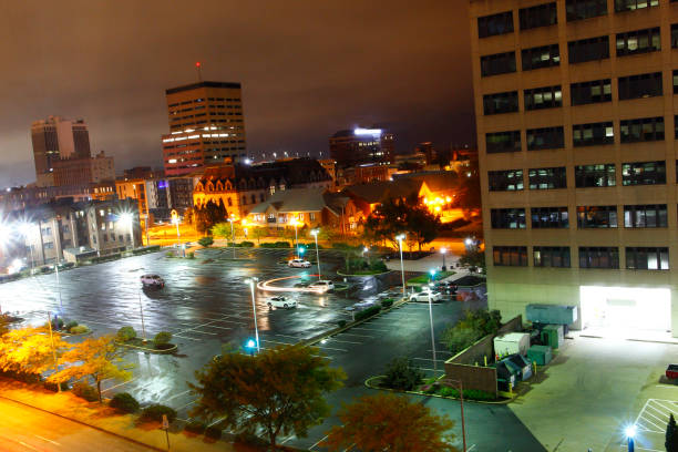 istock Evansville, Indiana at Night 2154376116