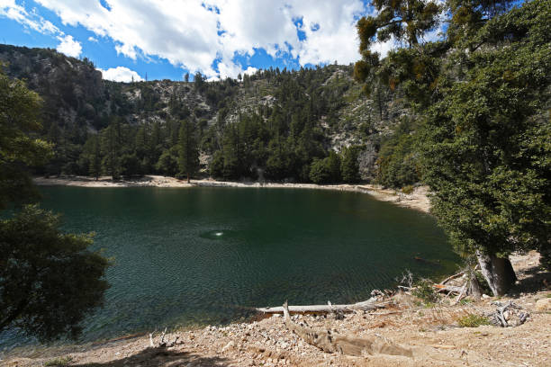 istock The bubbling swirl of Crystal Lake 2154376498