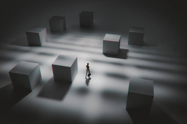 istock Abstract image of woman walking 2154381106