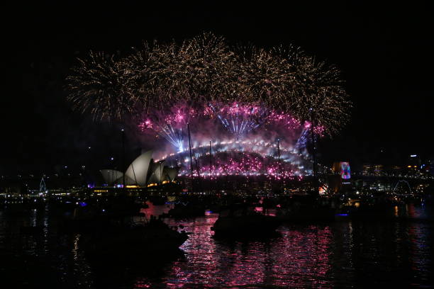 istock New year fireworks in Sydney, Australia 2154391036