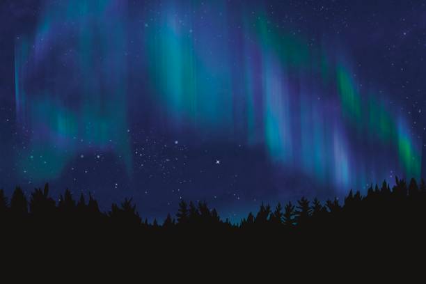 istock This is an illustration of the mystical Aurora Borealis 2154391046