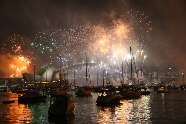 istock New year fireworks in Sydney, Australia 2154391049
