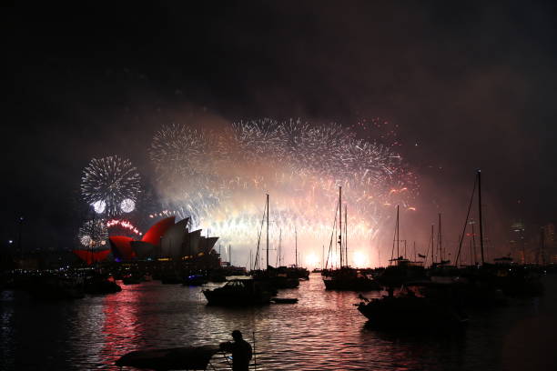 istock New year fireworks in Sydney, Australia 2154391058