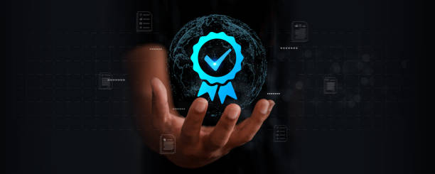 istock Quality Certificate and Checklist target marketing planning assignment with quality management. Standardization, certification. Compliance to regulations service and standards. 2154397542