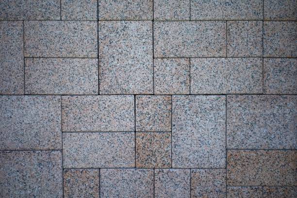 istock The paving slabs are brown. Drawing option. 2154398119