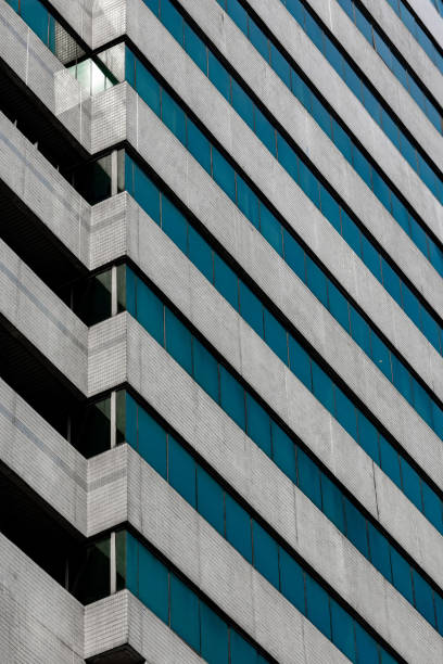 Modern building facade. Business industrial background. Contemporary commercial style