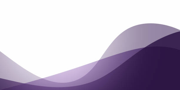 istock Abstract purple business card design. modern wavy theme 2154400485