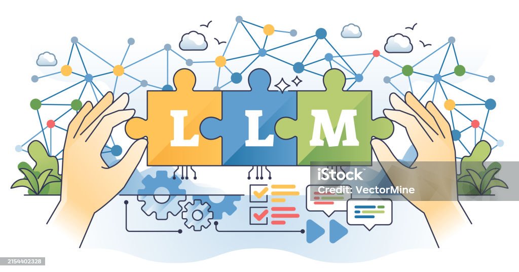 Text Understanding Text Generation Llm Llm Or Large Language Model For Text Generation Outline Hands Concept ...