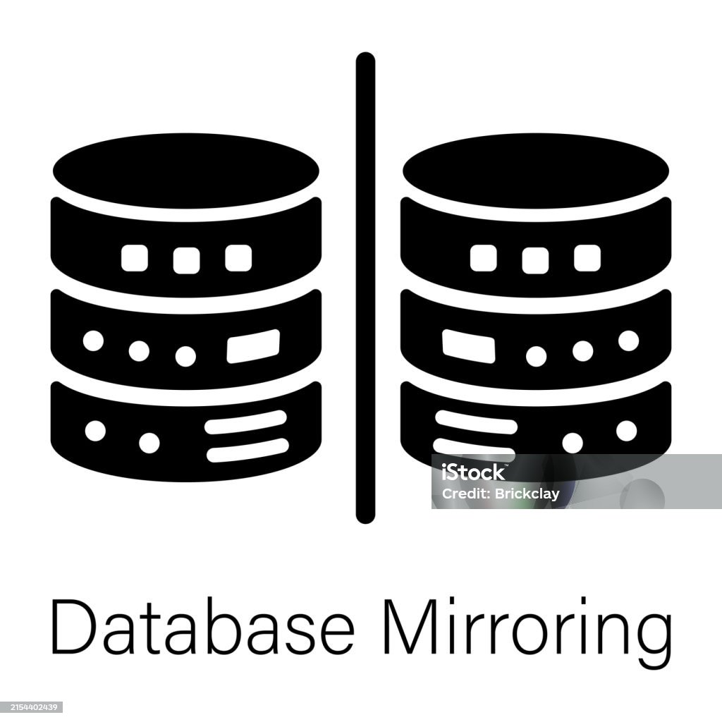 Database Mirroring Stock Illustration - Download Image Now - Database ...