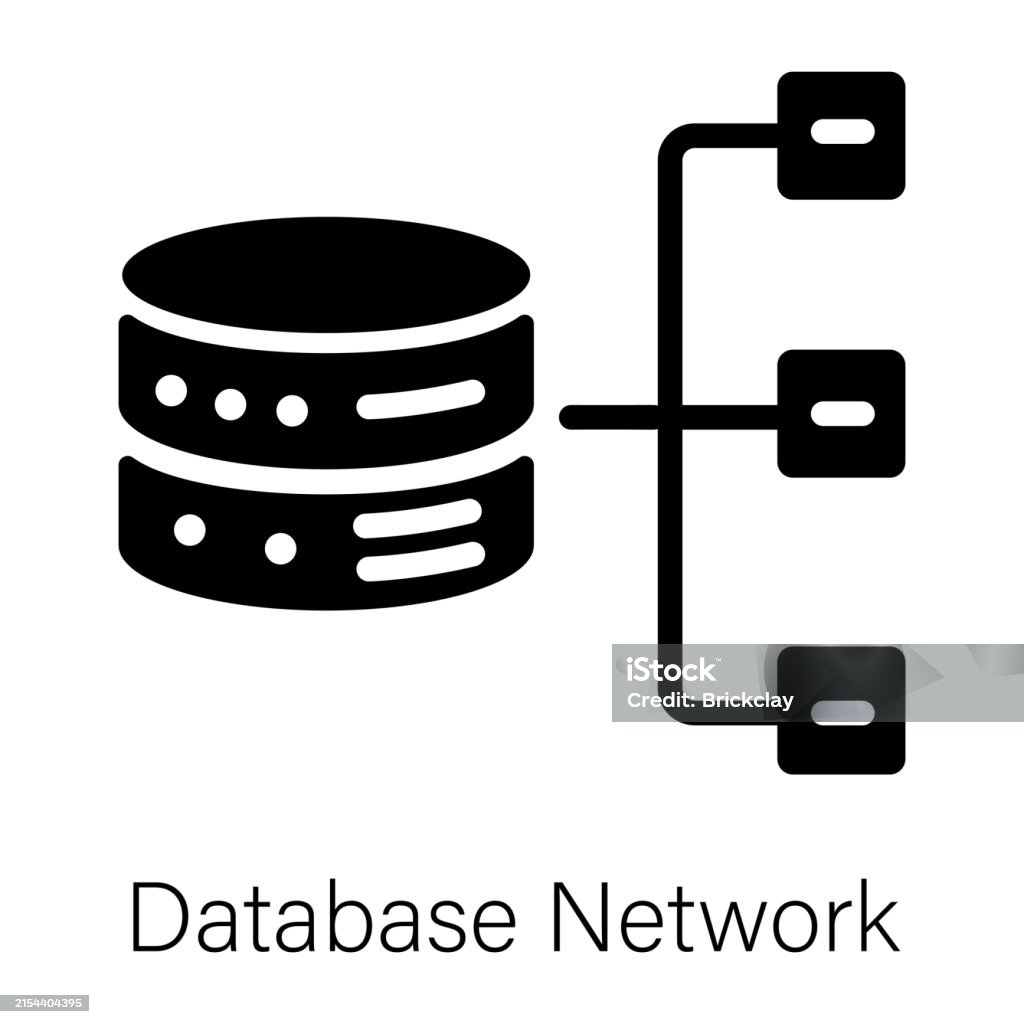 Database Network Stock Illustration - Download Image Now - Connection ...
