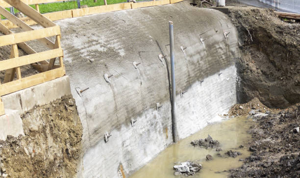 istock Soil Nail Walls earth retention system used for deep excavations construction industry 2154408399
