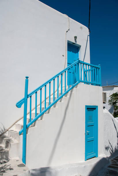 Traditional entrance in Mykonos, Greece