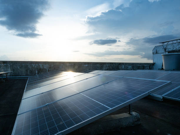 istock Solar cell technology electricity solar panel environment energy power sunlight social issue green sustainable resource innovation industry clean renewable generation alternative station nature suppl 2154420505