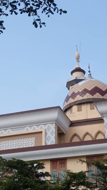 istock Mosque dome and mosque minaret in the background 2154424555