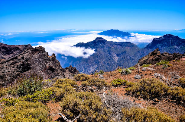 istock A mountain range with a cloudy sky in the background 2154427462