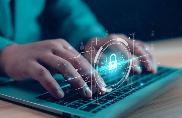 istock Cyber ​​security concept, global network security technology, business people protect personal information 2154427564