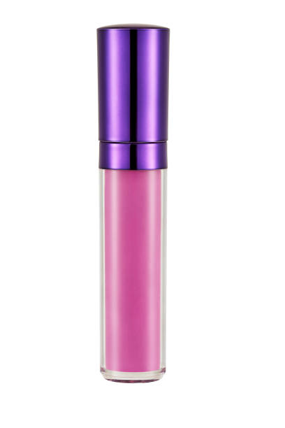Pink lip gloss isolated on white background (with clipping path)