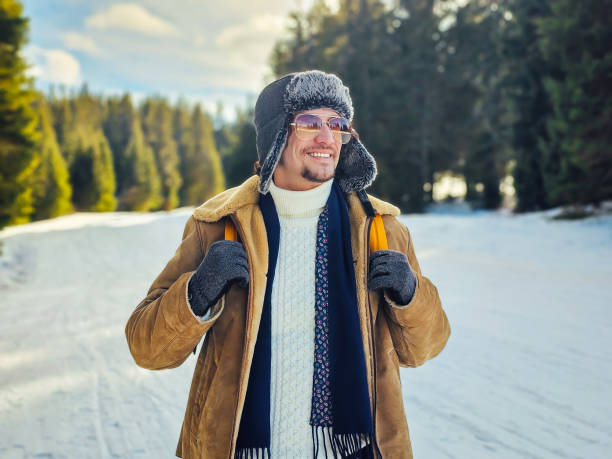 istock Young man on winter vacation 2154432944