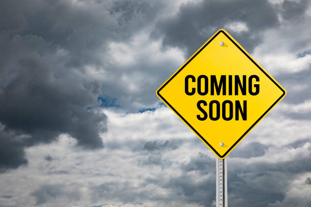 istock Coming Soon Road Sign 2154434550