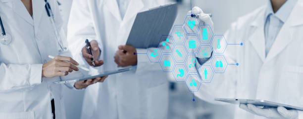 istock Digital health care innovative virtual science and medicine technology concept, 2154434873