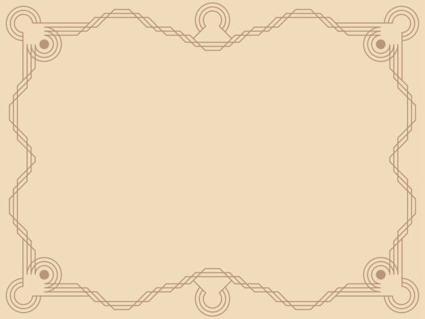 istock Vintage frame in minimalist style. Retro frame for text in line art style. Vintage linear border. Design for invitations, greeting cards and banners. Vector illustration 2154436235