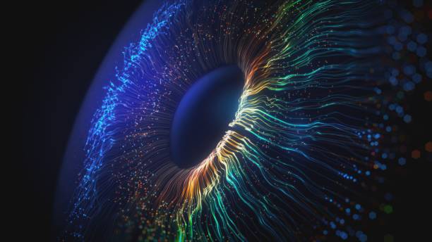 istock Abstract Digital Futuristic Eye 2154438160