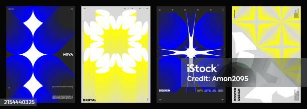 Strict Color Ilustración de Strict Poster Design Set y más Vectores Libres de ...