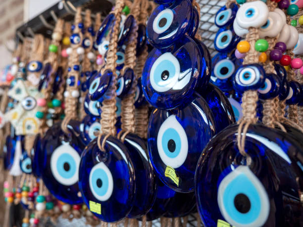 istock Various sizes of evil eye beads, Turkish evil eye beads, 2154440791